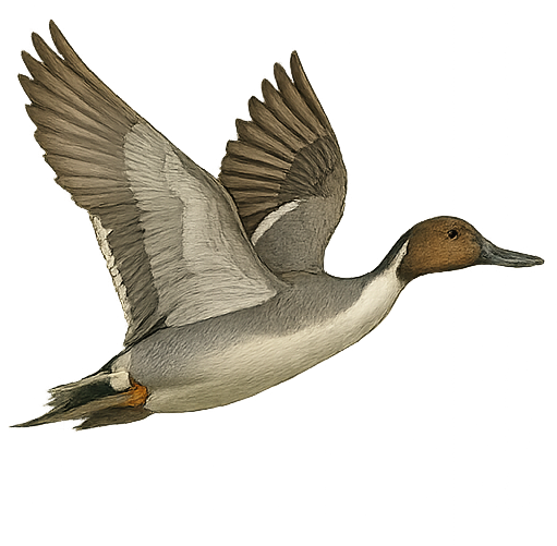 Pintail Drake Duck Illustration Pintail Drake Duck Illustration